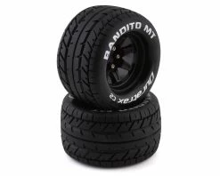 Duratrax Bandito MT 2.8" Pre-Mounted On-Road Truck Tires W/14mm Hex (Black) (2)