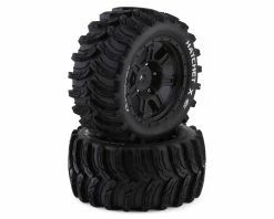 Duratrax Hatchet X Belted 4.3" Pre-Mounted Tires (Black) (2) W/24mm Hex
