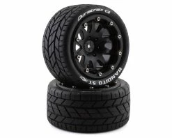 Duratrax Bandito ST Belted 2.8" Mounted Tires (Black) (2) W/12mm Hex