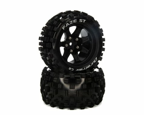 Duratrax Faze ST 2.8" 2WD Front/Rear Truck Tires W/14mm Hex (Black) (2)