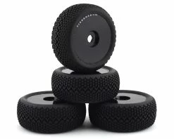Firebrand RC Alpha Dog RTX Pre-Mounted 1/8 Buggy Tires (4) (Black) W/12mm Hex