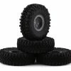 HobbyPlus CR-18 Grabber M/T 1.0" Pre-Mounted Tire Set (Grey) (4) (Beadlock)