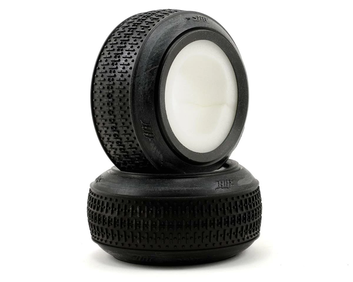 HB Racing Fullslot 1/10 2WD Buggy Front Tire (2) (White)