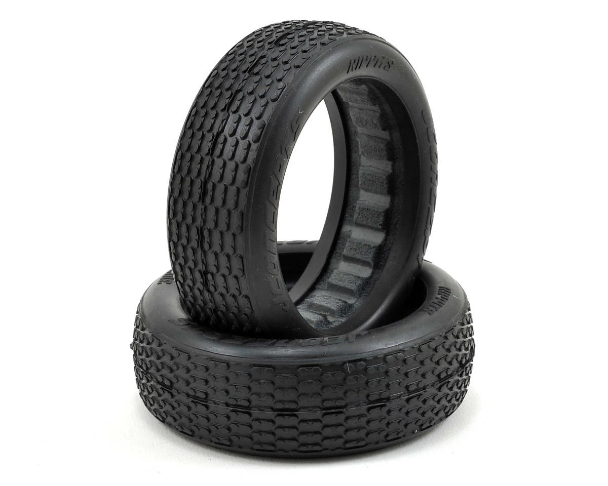 JCONCEPTS Rippits 60mm 2WD Front Buggy Tires (2) (Green)