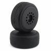 JCONCEPTS Speed Claw Belted Tire Pre-Mounted W/Cheetah Speed-Run Wheel (Black) (2)