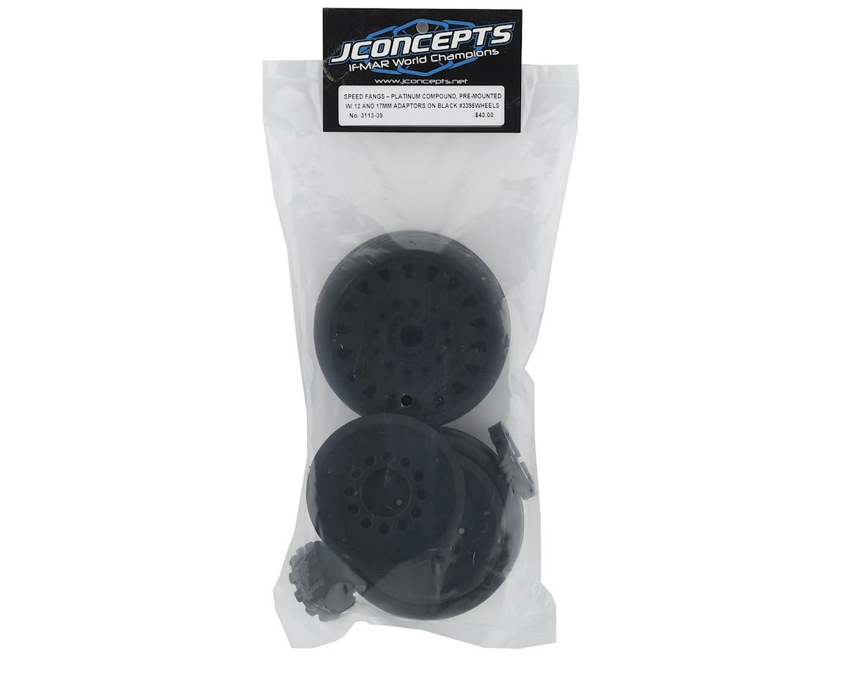 JCONCEPTS Speed Claw Belted Tire Pre-Mounted W/Cheetah Speed-Run Wheel (Black) (2) - Image 4