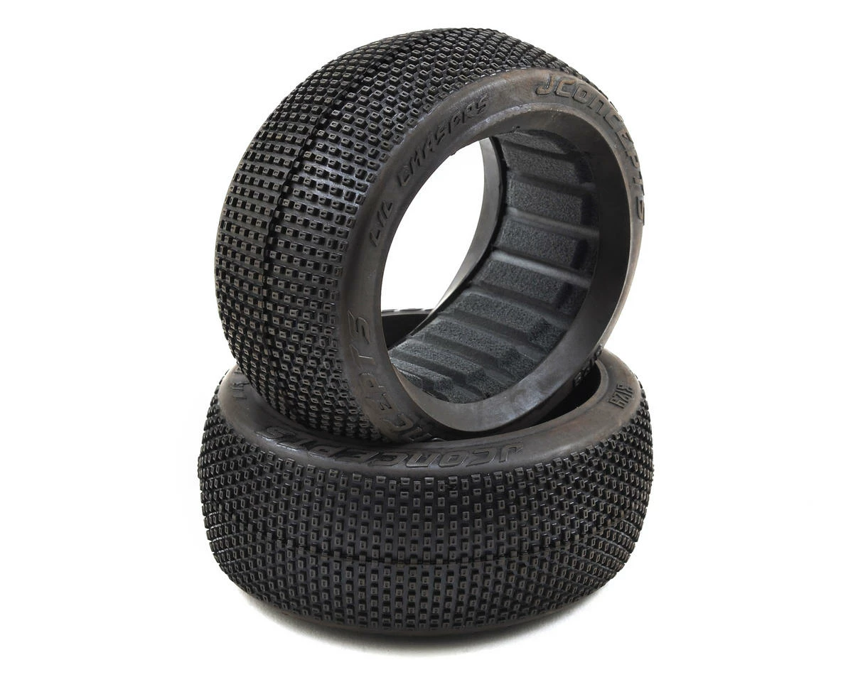 JCONCEPTS LiL Chasers 1/8th Buggy Tires (2) (Black)