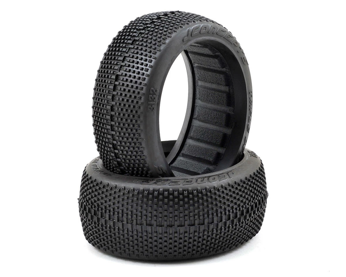 JCONCEPTS Triple Dees 1/8th Buggy Tires (2) (Green)