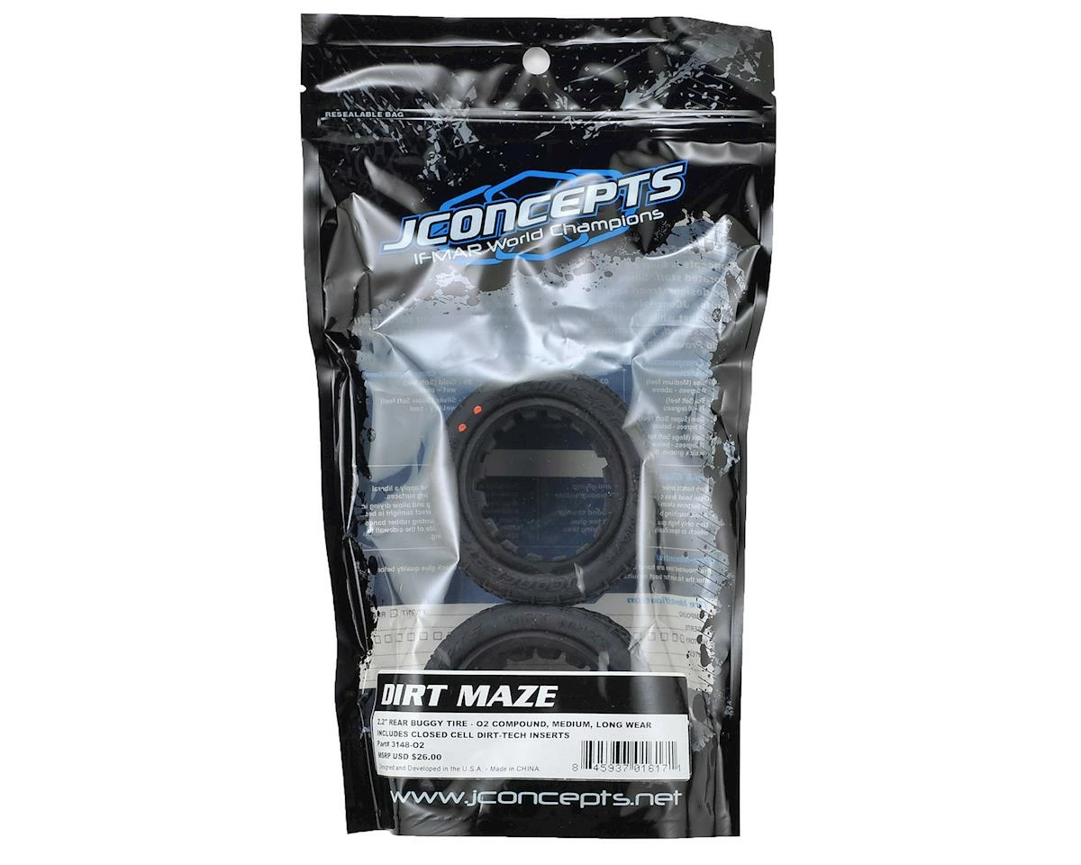 JCONCEPTS Dirt Maze 2.2" Rear Buggy Tire (2) (O2) - Image 2