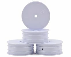 JCONCEPTS 12mm Hex Mono 2.2 Hex Front Wheels (4) (TLR 22 5.0) (White)