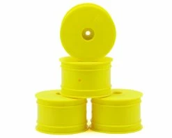 JCONCEPTS 12mm Hex Mono 2.2 Hex Rear Wheels (4) (TLR 22 5.0) (Yellow)