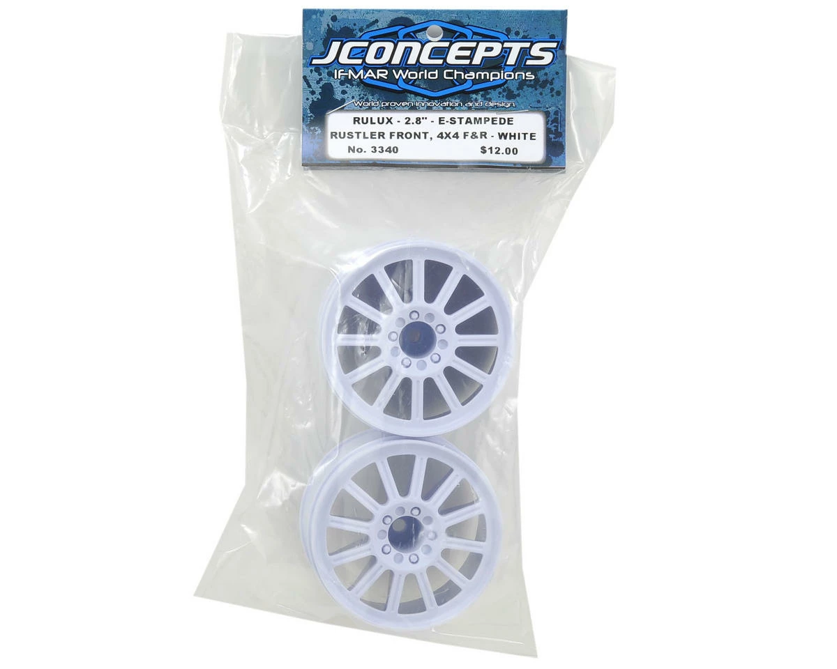 JCONCEPTS 12mm Hex Rulux 2.8" Front Wheel (2) (White) - Image 2