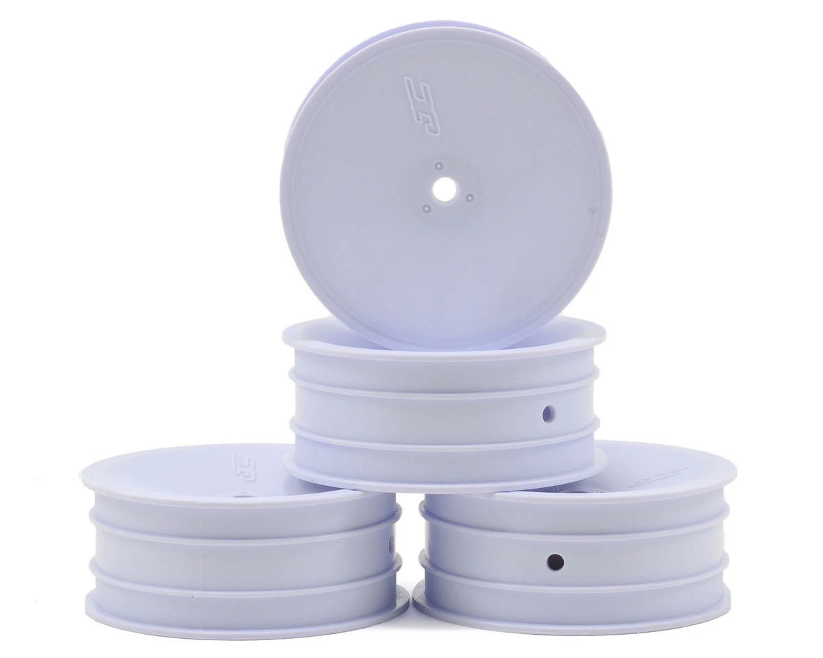 JCONCEPTS 12mm Hex Mono 2.2 Front Wheels (4) (B6/B5/RB6) (White)