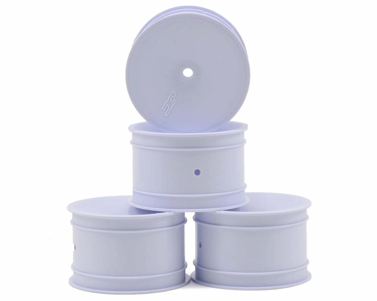 JCONCEPTS 12mm Hex Mono 2.2 Rear Wheels (4) (B6/B74/RB6) (White)