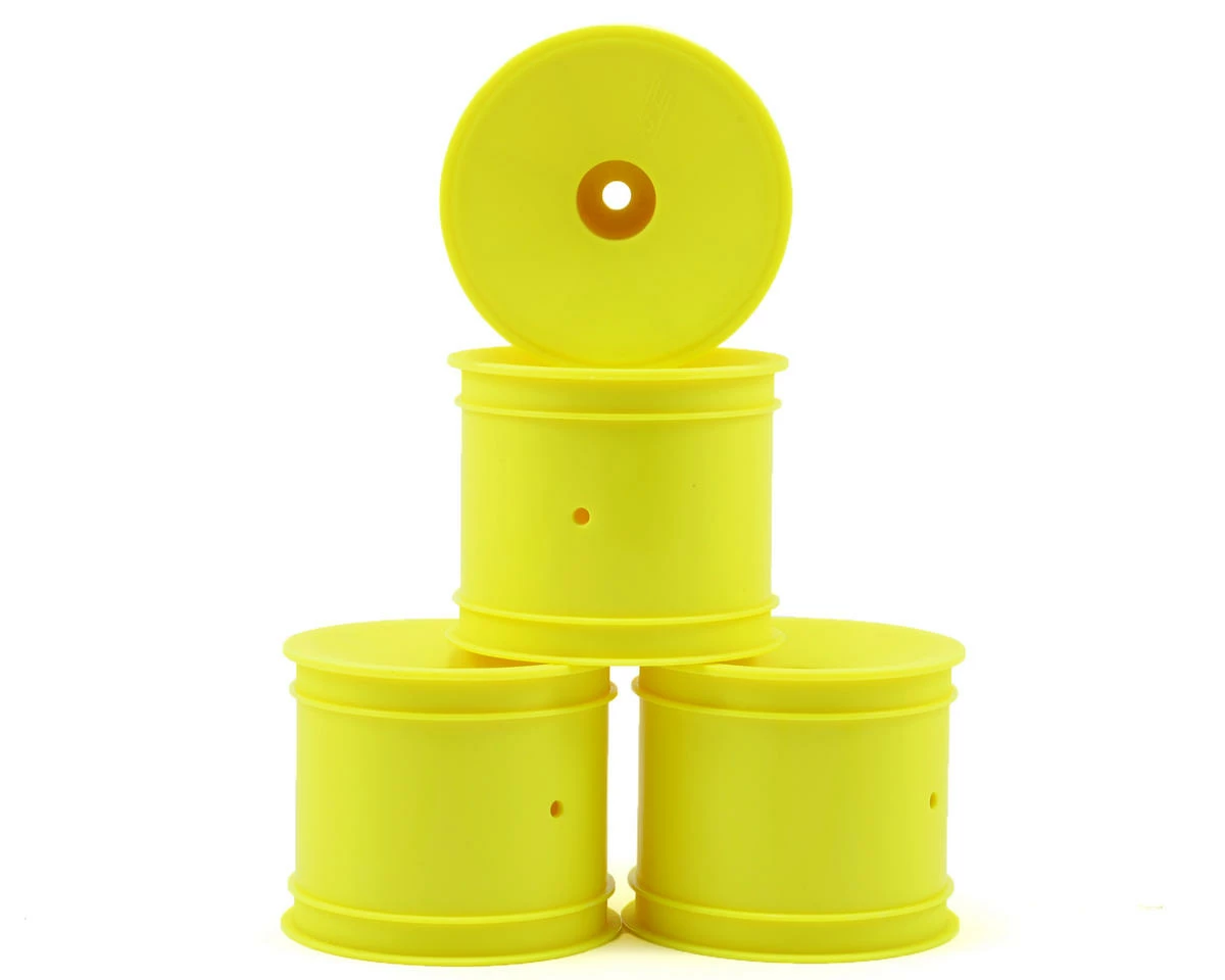 JCONCEPTS 12mm Hex Mono 1/10 Stadium Truck Wheel (4) (T4.1) (Yellow)
