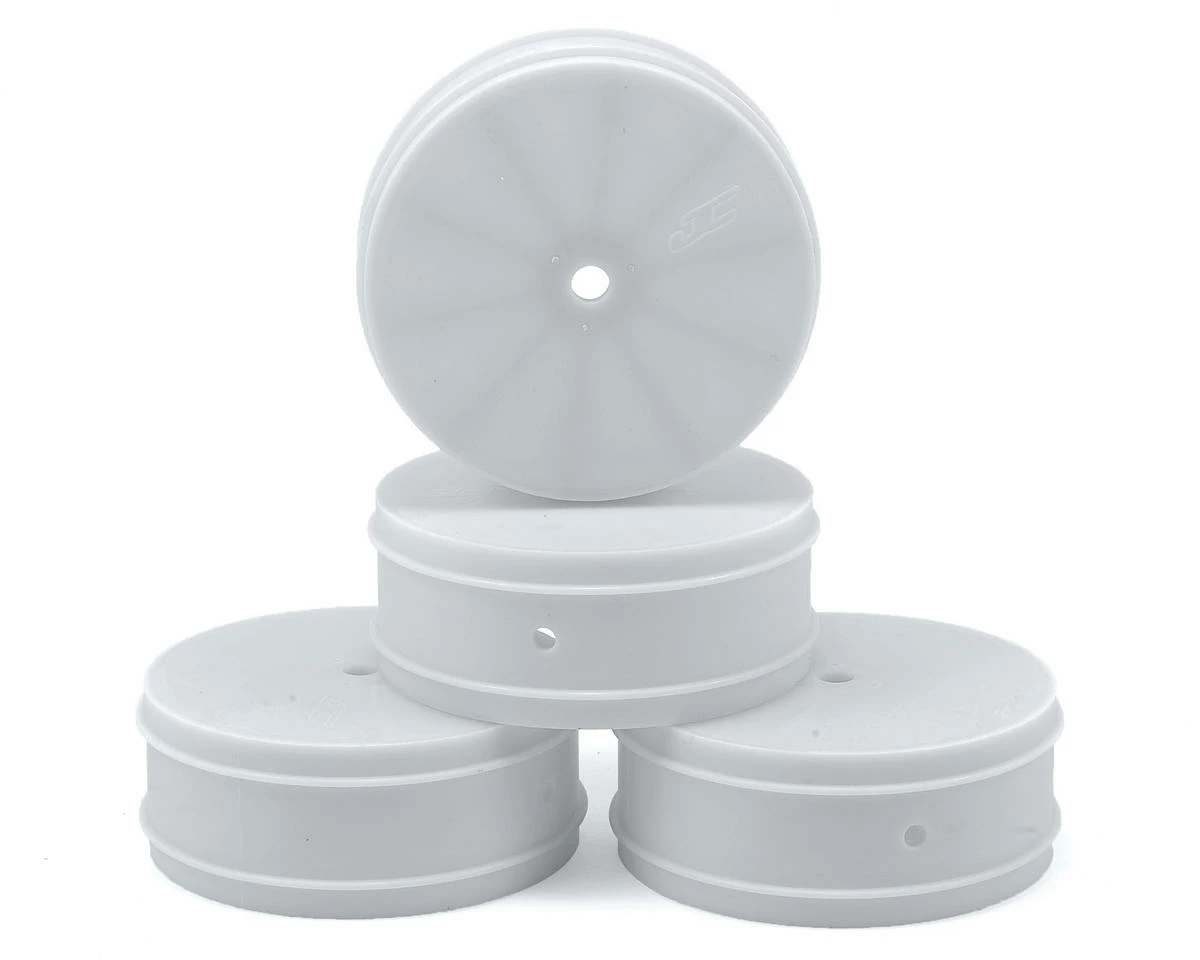 JCONCEPTS 10mm Hex Bullet 60mm Front Wheels (4) (22/22 2.0) (White)