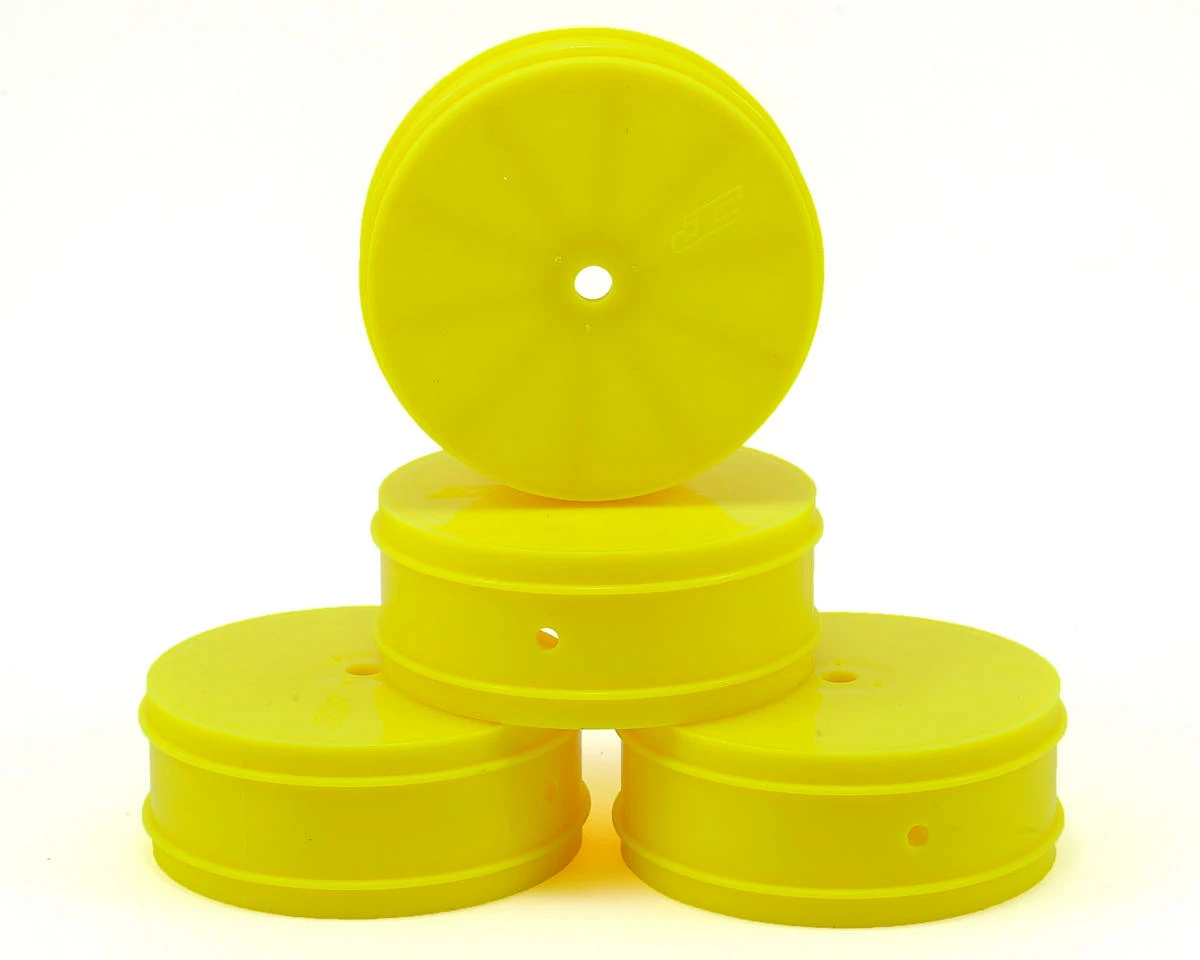 JCONCEPTS 10mm Hex Bullet 60mm Front Wheels (4) (22/22 2.0)(Yellow)