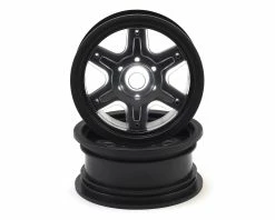 JCONCEPTS 12mm Hex Dragon 2.6" Mega Truck Wheel W/Offset Adapters (Black) (2)
