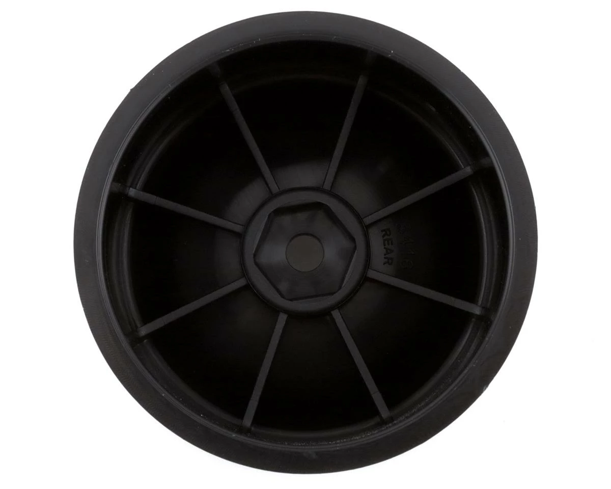 JCONCEPTS 12mm Hex 2.2" Super Dish Rear Wheel (Black) (4) (Rustler/Stampede) - Image 2