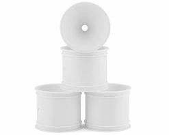 JCONCEPTS 2.2" Bearing Front Stadium Truck Wheels (White) (4) (RC10T/T2/T3/GT)