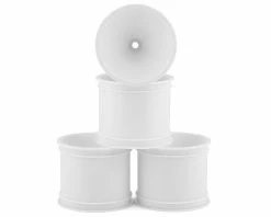 JCONCEPTS 2.2" Pin Rear Mono Stadium Truck Wheels (4) (White) (RC10T/T2/T3/GT)