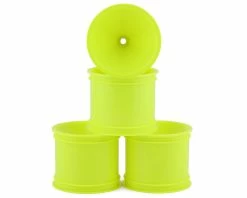 JCONCEPTS 2.2" Pin Rear Mono Stadium Truck Wheels (4) (Yellow) (RC10T/T2/T3/GT)