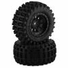 JCONCEPTS Magma Pre-Mounted Monster Truck Tires W/Hazard Wheel (Black) (2) (Platinum)