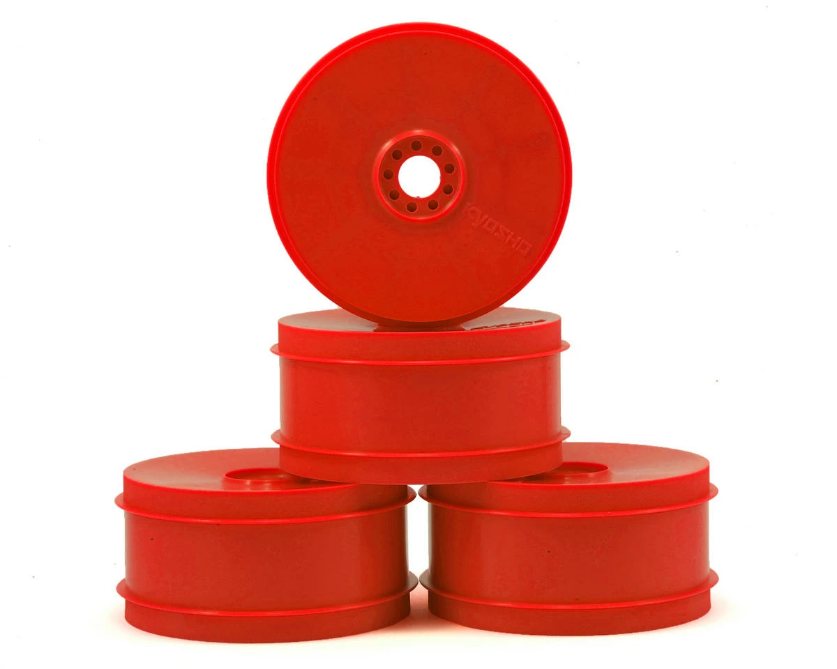 Kyosho MP9 TKI4 1/8th Off Road Dish Wheels (4) (Red)