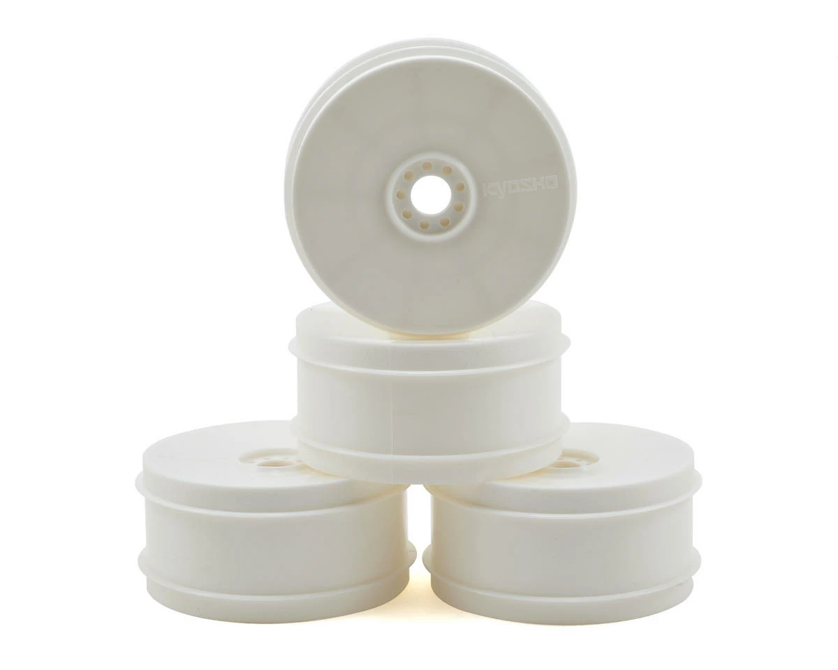 Kyosho TKI4 1/8 Off-Road Dish Buggy Wheels (4) (White)