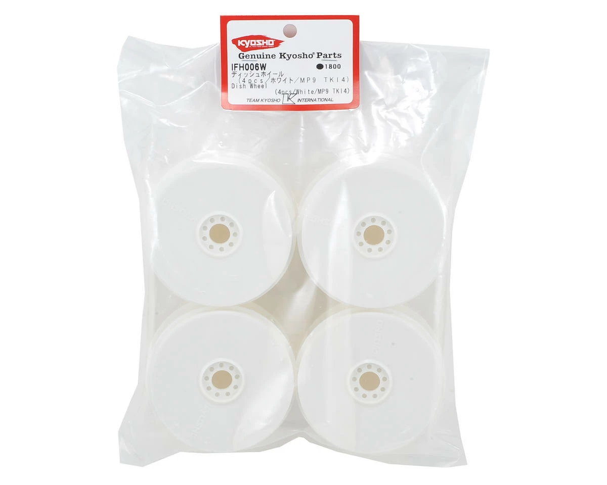 Kyosho TKI4 1/8 Off-Road Dish Buggy Wheels (4) (White) - Image 3