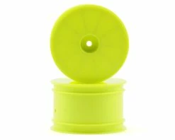 Kyosho 12mm Hex 56mm Flush Rear Wheels (RB6/ZX6) (2) (Yellow)