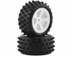 LOSI Mini JRX2 Pre-Mounted Rear 4 Row Tire (White) (2)