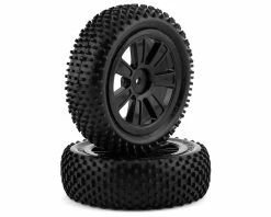 LRP VTEC Kamikaze 10 Pre-Mounted 1/10 4WD Front Buggy Tires (J Compound)