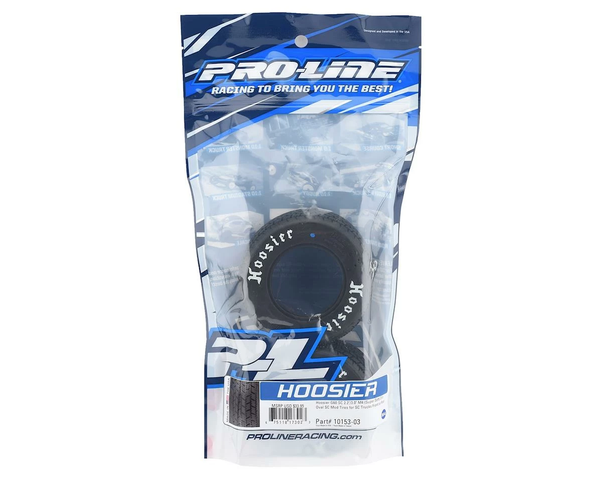 PRO-LINE Hoosier G60 SC 2.2/3.0" Dirt Oval SC Mod Tires (2) (M4) - Image 2