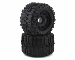 PRO-LINE Trencher HP Belted 3.8" Pre-Mounted Truck Tires (2) (Black) (M2) W/Raid Wheels