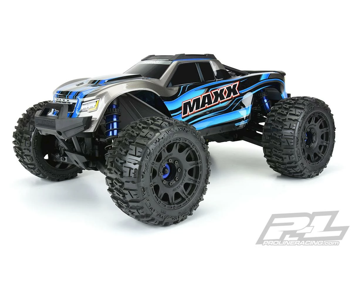 PRO-LINE Trencher LP 3.8" Pre-Mounted Truck Tires (2) (Black) (M2) W/Raid 8x32 Removable Hex Wheels - Image 4