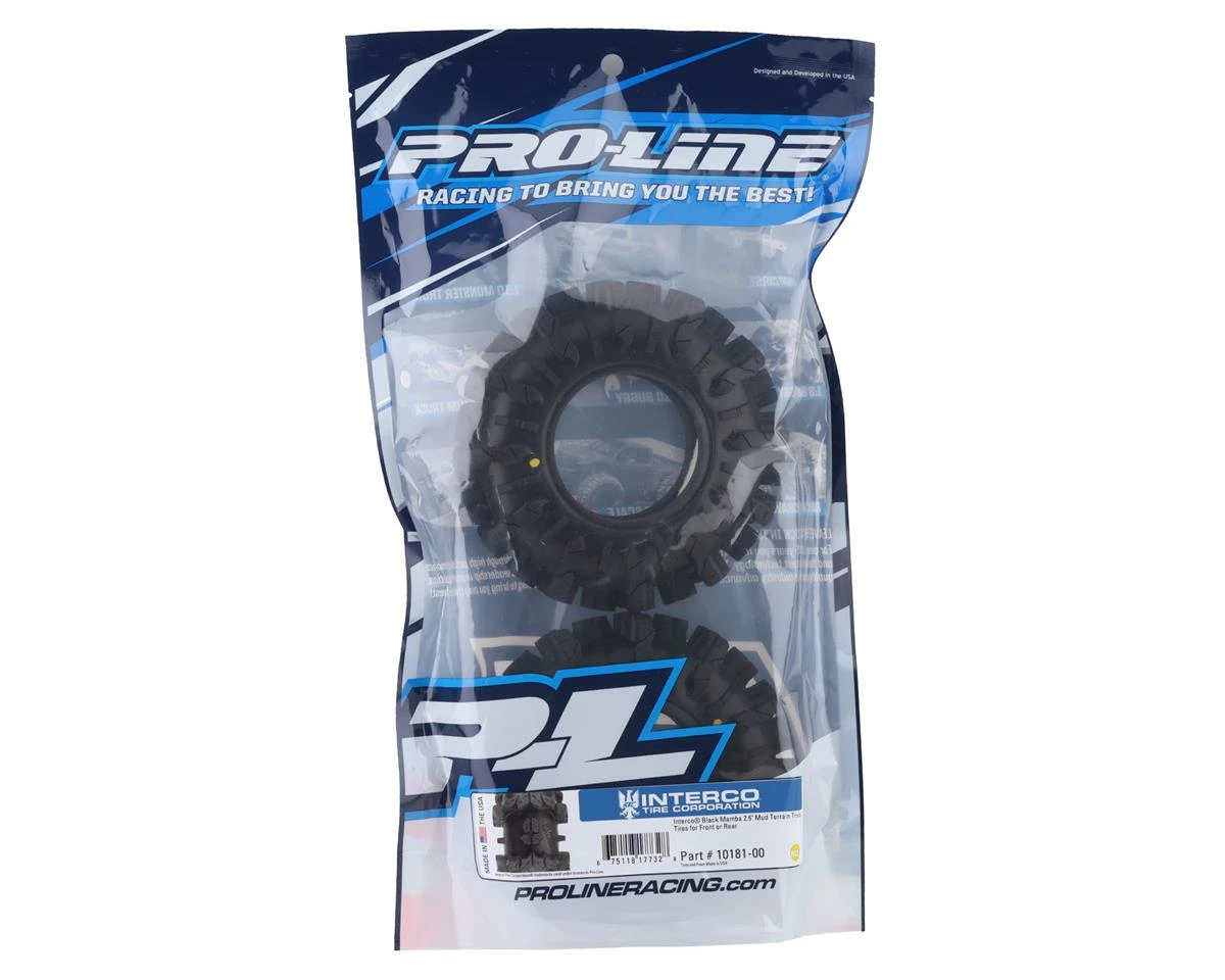 PRO-LINE Interco Black Mamba 2.6" Monster Truck Mud Tires (2) (M2) - Image 2
