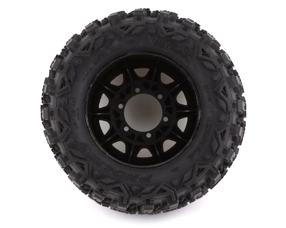 PRO-LINE Hyrax 2.8" Pre-Mounted Tires W/Raid Rear Wheels (2) (Black) (M2) W/Removable 12mm Hex - Image 2