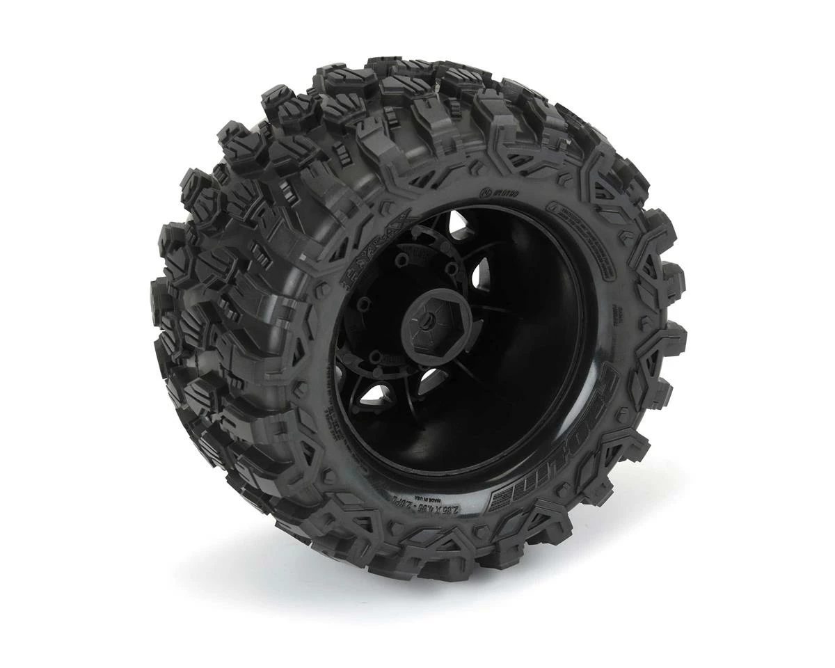 PRO-LINE Hyrax 2.8" Pre-Mounted Tires W/Raid Rear Wheels (2) (Black) (M2) W/Removable 12mm Hex - Image 6