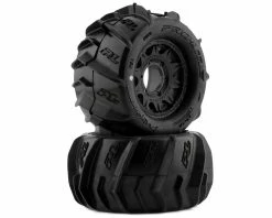 PRO-LINE Dumont 2.8" Pre-Mounted Tires W/Raid Wheels (Black) (2) (Z3) W/Removable Hex