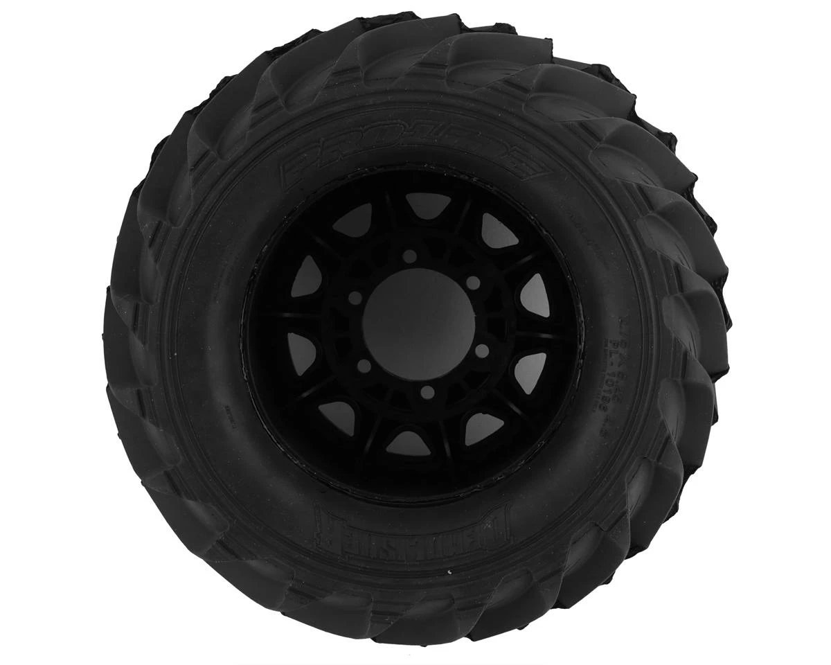 PRO-LINE Demolisher 2.8" Pre-Mounted Tires W/Raid 6x30 Wheels (2) (Black) W/Removable Hex - Image 2