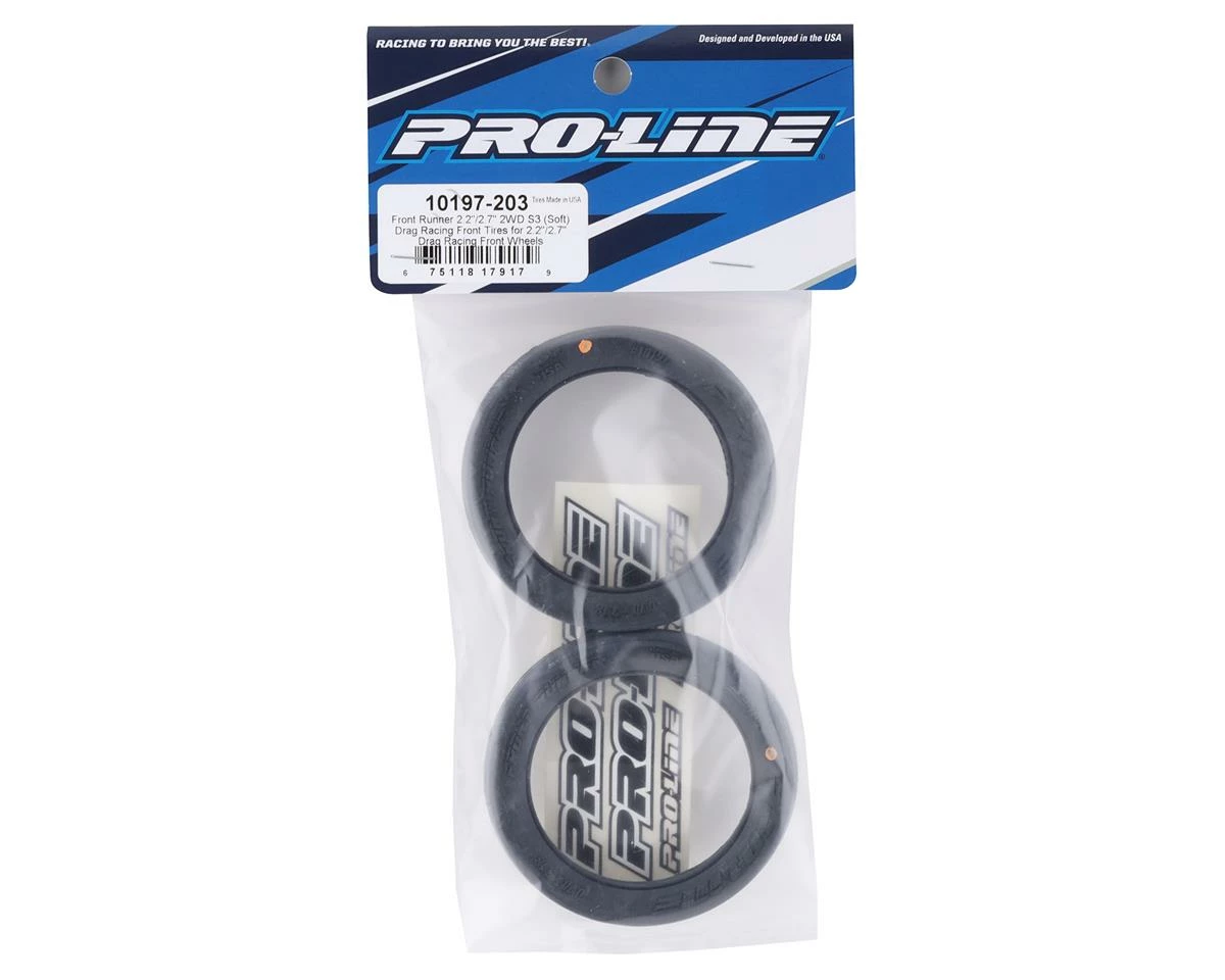 PRO-LINE Front Runner 2.2/2.7" Narrow Front Drag Tires (2) (S3) - Image 2