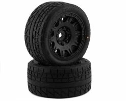 PRO-LINE 1/6 Menace HP Belted Pre-Mounted 8S Monster Truck Tire (Black) (2) (G8) W/24mm Hex