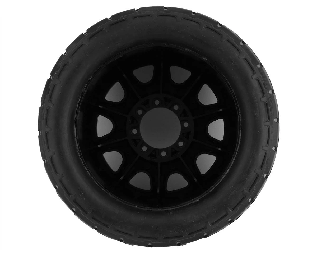 PRO-LINE 1/8 Menace HP Belted 3.8" Pre-Mounted Truck Tires (2) (Black) (S3) W/Raid Wheels - Image 2