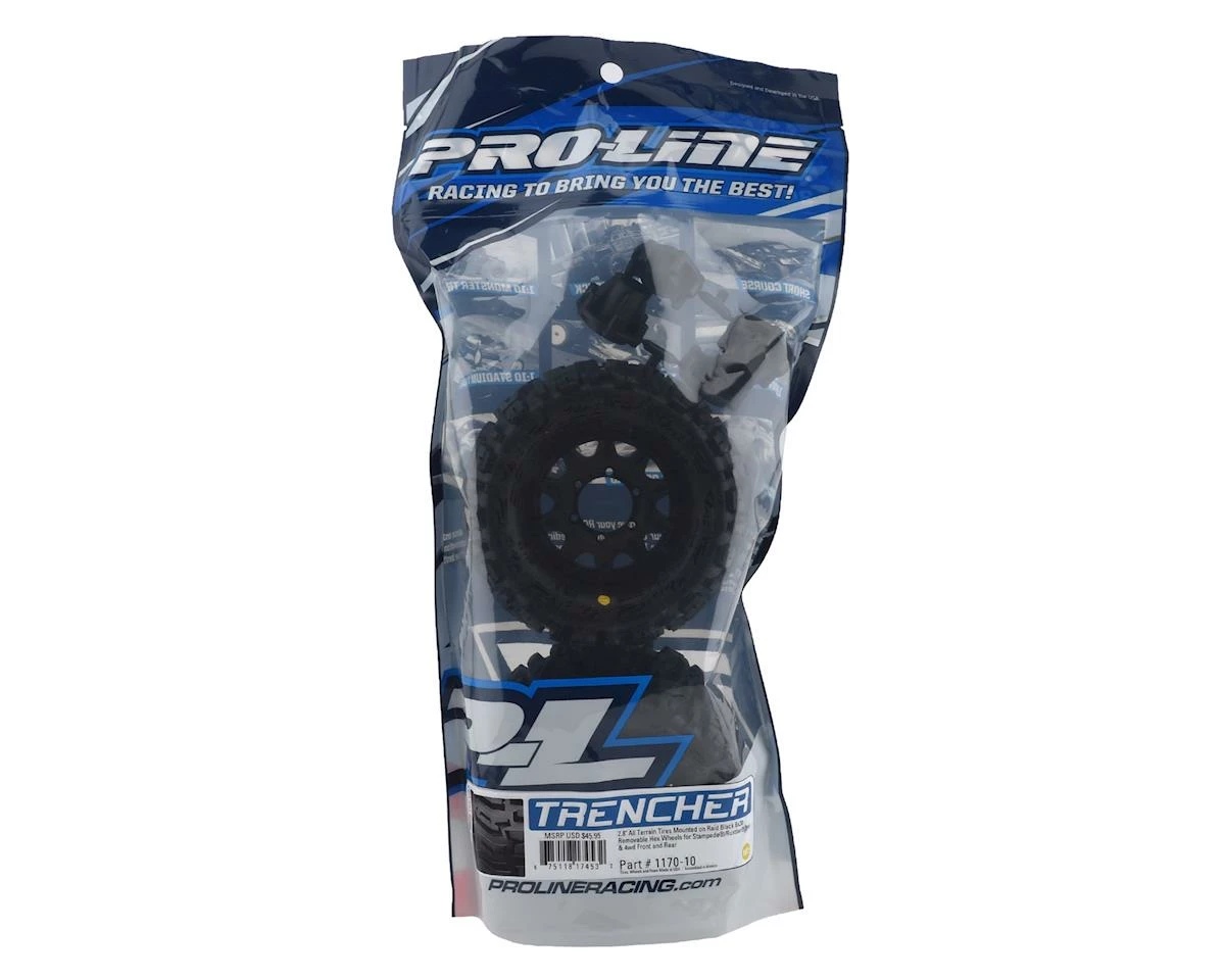 PRO-LINE Trencher 2.8" Tires W/Raid 6x30 Wheels (2) (M2) (Black) W/Removable Hex - Image 4