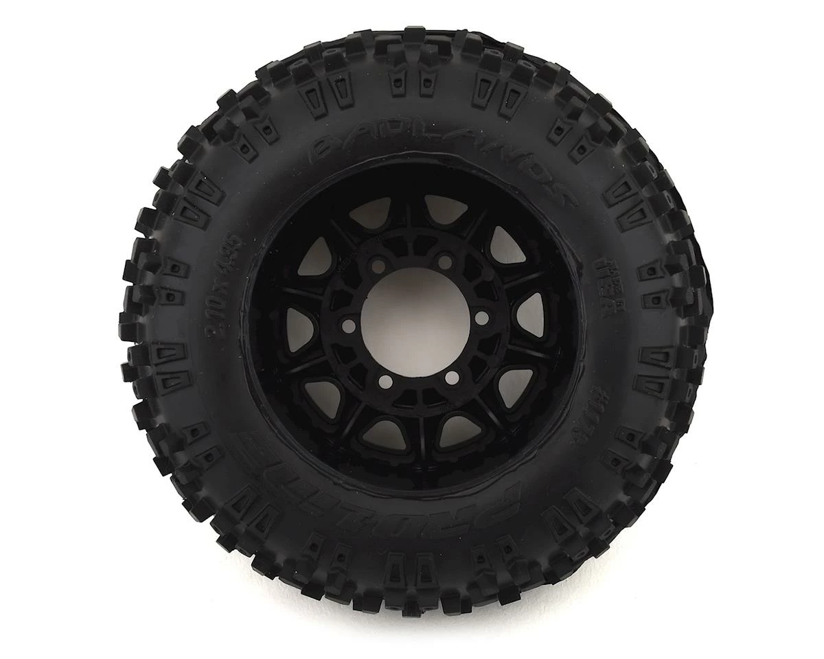 PRO-LINE Badlands 2.8" Pre-Mounted W/Raid Electric Rear Wheels (Black) (2) (M2) W/12mm Removable Hex - Image 2