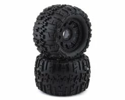 PRO-LINE Trencher X MX38 3.8" Tire W/Raid 8x32 Wheels (Black) (2) (M2) W/Removable Hex
