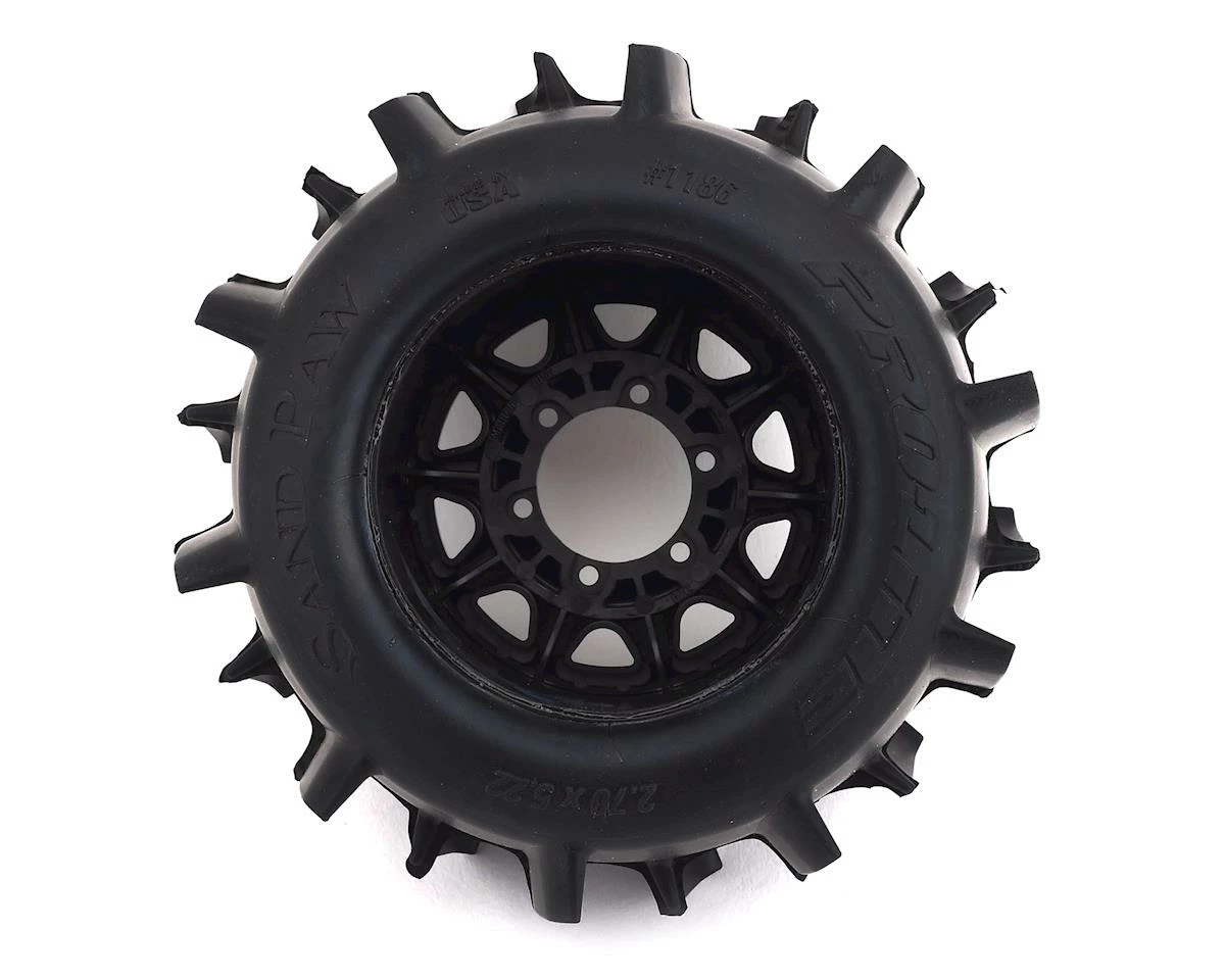 PRO-LINE Sand Paw 2.8" Pre-Mounted Tires W/Raid Rear Wheels (2) (Black) (Z3) W/Removable 12mm Hex - Image 2