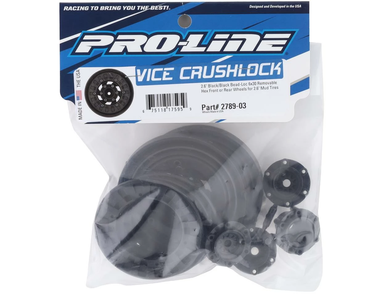 PRO-LINE Vice CrushLock 2.6" Monster Truck Wheel (Black) (2) - Image 2