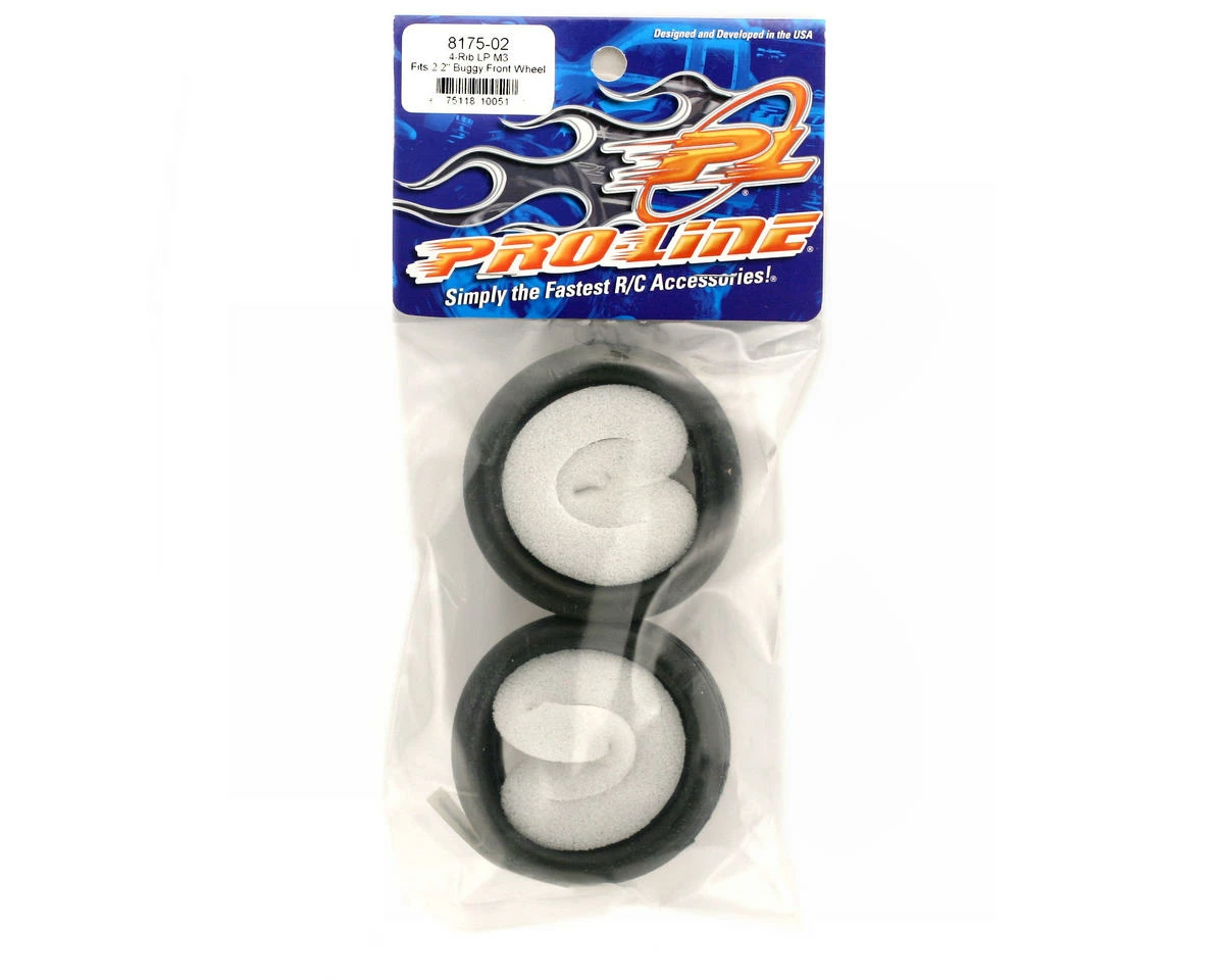 PRO-LINE Low Profile 4 Rib 2.2" 2WD Front Buggy Tires (2) (M3) - Image 2